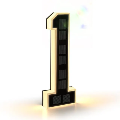 🔥Solar Lighted House Numbers for Outside