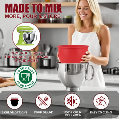 🔥2026 NEW ARRIVAL✨-Silicone Liners for KitchenAid Mixers
