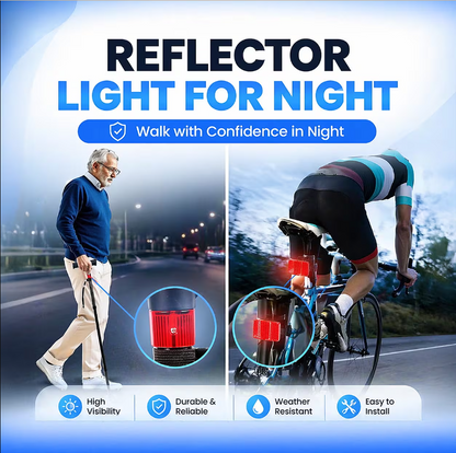 🦯 Elder Support Cane with LED light & Emergency Alert 🚨