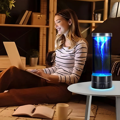 🌪️7-Color LED Tornado Lamp🎨💡