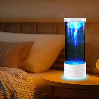 🌪️7-Color LED Tornado Lamp🎨💡