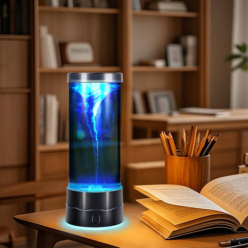 🌪️7-Color LED Tornado Lamp🎨💡